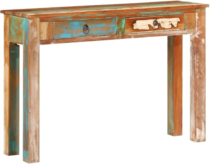Console Table 43.3"x11.8"x29.5" Solid Wood Reclaimed End Table NightstandsSofa by Unknown