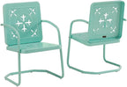Crosley Furniture Azalea 2-Piece Outdoor Chair Set, Vintage Retro Metal Patio by CrosleyFurniture