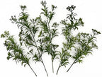 Artificial Plant Fake Boston Fern Stems, Faux Persian Flowers Stem Realistic Plants Plastic Greenery Bushes Ferns Shrubs for Home Decor Indoor Outdoor Garden Wedding Bouquet DIY Decoration - 5 Pack - Image 3