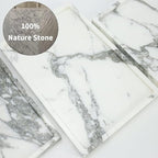 Real Luxurious Natural Marble Vanity Tray Genuine Marble Storage Tray - Image 3
