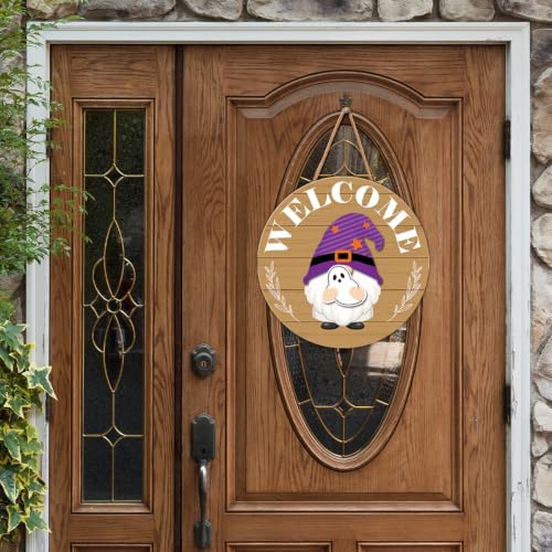 Interchangeable Gnome Welcome Sign Fall Porch Decoration - Image 4