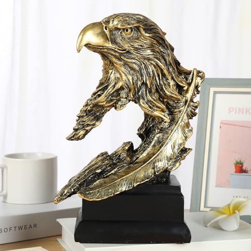 H&W Golden Bald Eagle Figurines - USA's National Emblem - Statue Decoration - Image 5