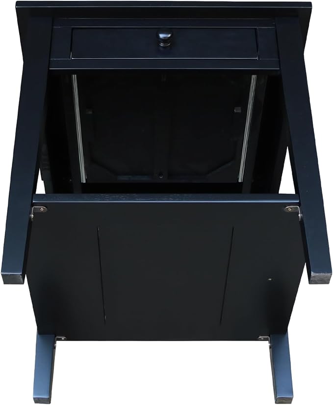 International Concepts Spencer Black Wood End Table - Image 9