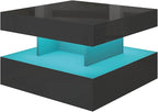 HedoAjim Small Black Led Coffee Table - Image 7