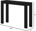 Plank+Beam Modern 46 Inch Console Table, Solid Pine Wood Entryway Table - Image 2