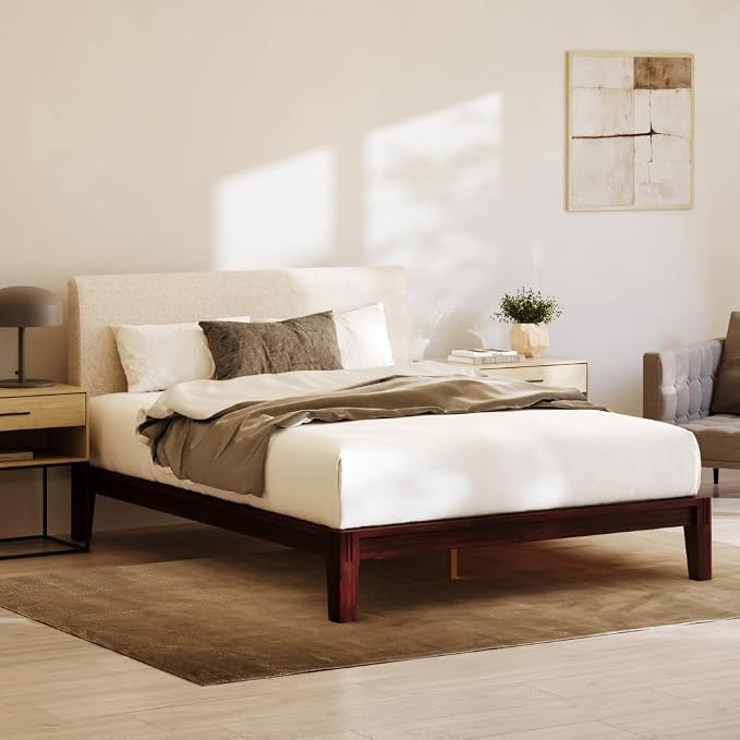 Nectar Bamboo Platform Bed Frame & Upholstered Headboard by NectarSleep