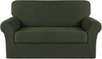 Turquoize Stretch Sofa Slipcover 2 Pieces Sofa Cover Couch Cover by Turquoize