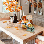 4 Pcs Fall Pumpkin Decor Wooden Table Sign Thankful Blessed Grateful Tabletop for Autumn Farmhouse Vintage Thanksgiving Harvest Party Rustic Home Room Table Shelf Halloween Decorations - Image 5