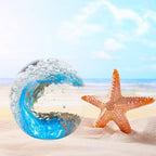 Qianwei Ocean Waves Hand Blown Glass Decor Crystal Ball Sea Figurines Gifts - Image 6