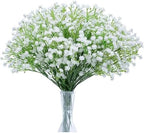 N&T NIETING Babys Breath Artificial Flowers Bulk Faux Flowers, 10Pcs, White - Image 2