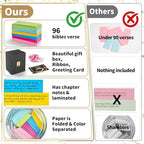 Bible Verse Jar, Christian Gifts For Women,Teacher Gift, High School, College Graduation Gift for Her, Him, Inspirational Bible Jar Comes With Greeting Card & 48-inch Ribbon Bow - Image 3