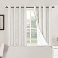 H.VERSAILTEX Primitive Linen Curtains 100% Blackout Curtain Drapes Burlap by HVERSAILTEX