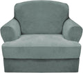 CUCRAF T Cushion Sofa Cover 2 Piece Armchair Slipcovers, Soft Thick Velvet by CUCRAF