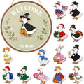 Halloween Door Decor, Goose Decor Interchangeable Welcome Sign, Front Door Goose Door Hanger, Seasonal Interchangeable Welcome Home Sign, Welcome Sign Front Door Decor by EmotionalUplifting