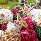 ANDALUCA Decorative Balls Orbs Bag (Red, Green & White) - Image 5