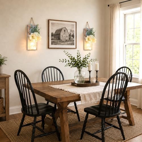 Rustic Wall Decor Set of 2, Brown - Image 6