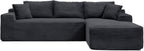 108" Cloud Sectional Couch, Modern Modular Sectional Sofa - Image 9
