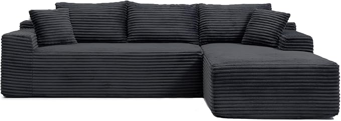 108" Cloud Sectional Couch, Modern Modular Sectional Sofa - Image 9