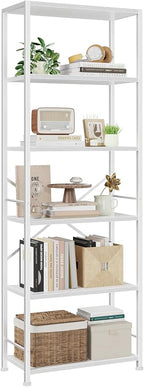 Furologee 6 Tier Book Shelf, Tall Wide Bookshelf, Modern Open Bookcase by Furologee