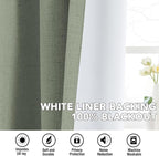 H.VERSAILTEX Linen Curtains 100% Blackout Curtains - Image 6