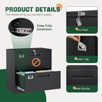 Letaya 2 Drawer File Cabinets - Image 6