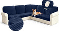 Arfntevss Velvet Corner Sectional Couch Covers Slipcovers L Shape Couch Cushion by Arfntevss