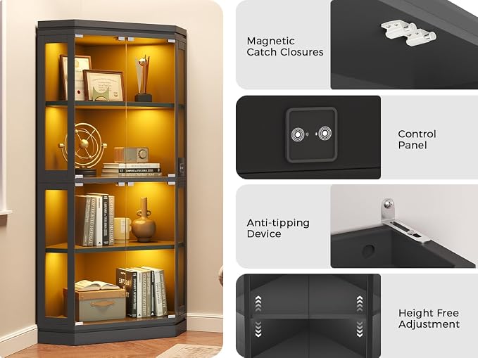 Jocoevol Corner Display Cabinet - Image 7
