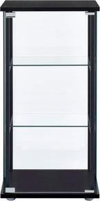 Coaster Home Furnishings Cyclamen 34-inch 3-Tier Clear Tempered Glass Curio - Image 4