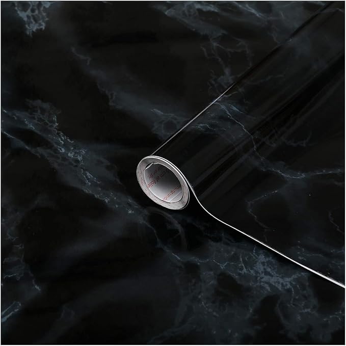 d-c-fix 346-8027 Decorative Self-Adhesive Film, Marble Black by d-c-fix