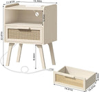 Lerliuo Rattan Nightstands Set of 2 - Image 3