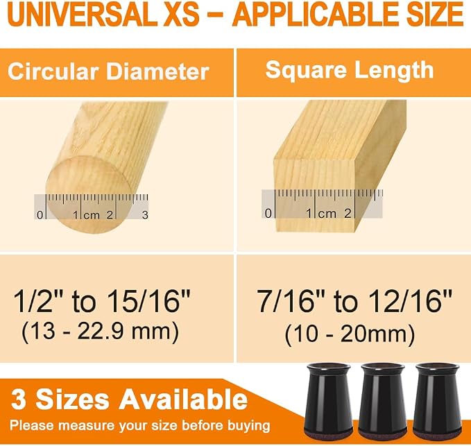 24 Pcs Chair Leg Floor Protectors - Image 5