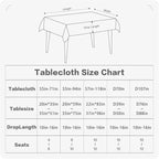 BALCONY & FALCON Round Tablecloth Washable Wrinkle Resistant and Water Proof - Image 6
