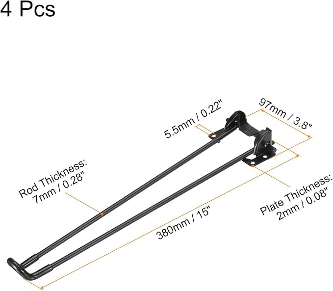 uxcell Folding Table Legs - Image 2