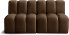Meridian Furniture 103Brown-S2A Arc Collection Modern | Contemporary Modular by MeridianFurniture