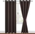 Blackout Curtains for Bedroom, 52 x 96 Inches Long, 2 Panels | Thermal by Hiasan