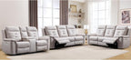 ANJ 3-Piece Faux Leather Power Recliner Sofa Set by ANJ