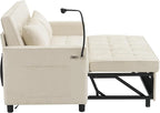 3 in 1 Convertible Sleeper Sofa Bed, 56.9" Small Pull Out Couch Bed - Image 5
