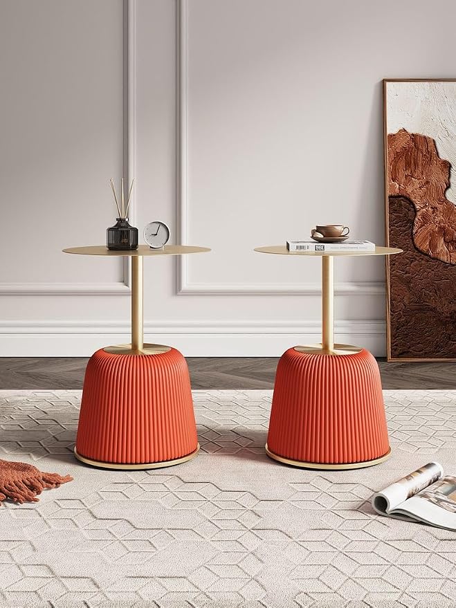 Manhattan Comfort Anderson Modern 15.75" Round End Tables 1.0 - Image 2