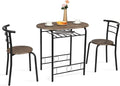 VINGLI 3 Piece Dining Set, Small Kitchen Table Set by VINGLI