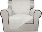 PureFit Reversible Quilted Sofa Cover, Water Resistant Slipcover Furniture by PureFit