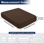 Smiry Waterproof Patio Cushion Covers, Stretch Outdoor Furniture Covers | Couch - Image 6