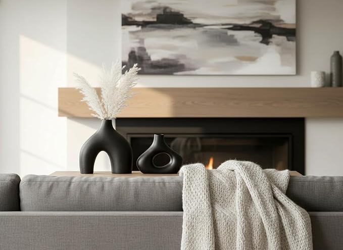 Carrot's Den Donut Vase, Olive Plant, Living Room, Modern Home - Image 2