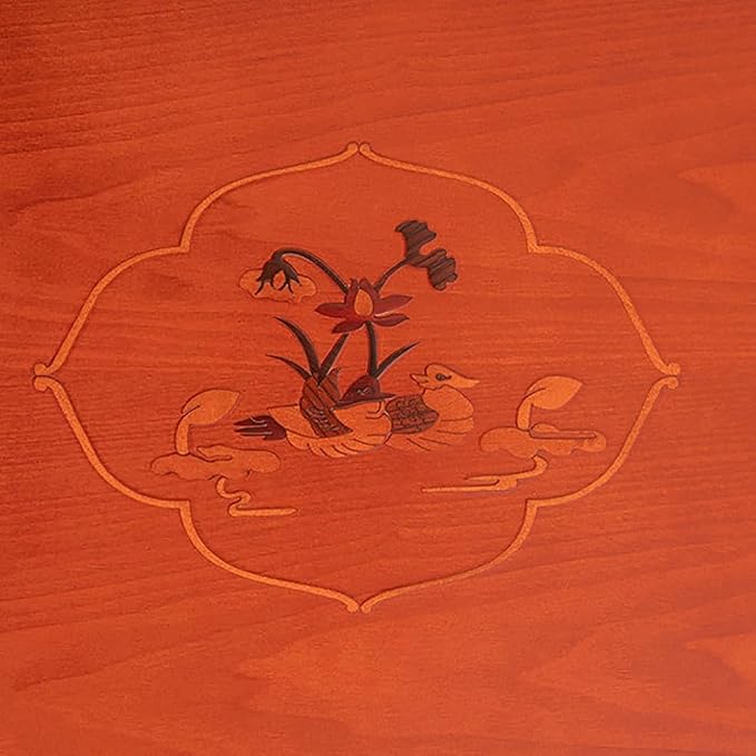 Folding Table, Korean Tatami Dining Table/Tea Room Table/Kang Table/Low Wooden - Image 5