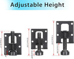 OwnMy 4 Packs Adjustable Furniture Leveling Feets L Shaped Furniture Levelers - Image 4