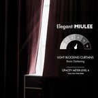 MIULEE Velvet Curtains 52x108 inches 2 Panels Ruby Wine Blackout Curtains | - Image 5