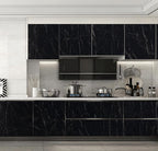 Arthome Black Marble, 11.8x100 Inches Peel and Stick Wallpaper, Marble Contact - Image 4