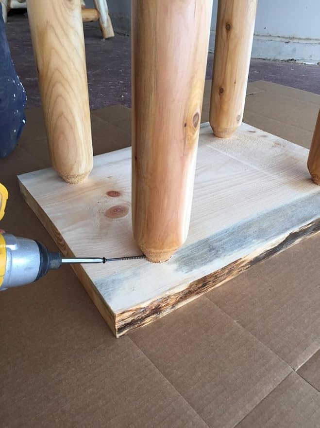 Live Edge Log Rustic Coffee Table - Image 7