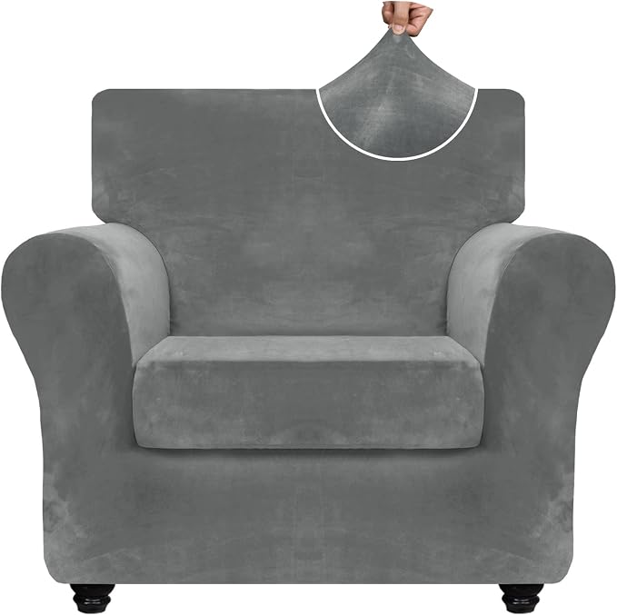 ZNSAYOTX Luxury Velvet Chair Slipcovers by ZNSAYOTX