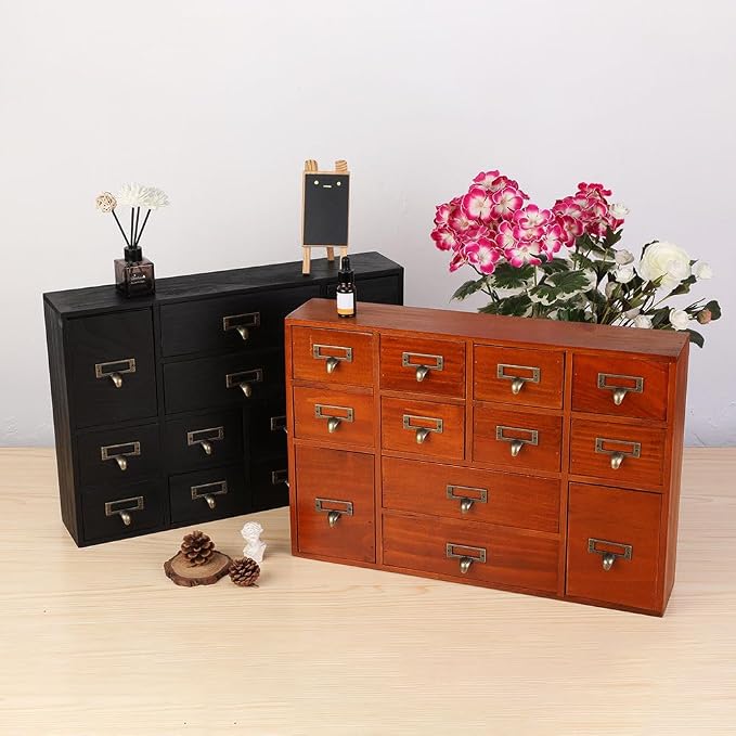 12 Drawers Apothecary Cabinet - Image 7
