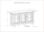 SIMPLIHOME Bedford Storage Cabinet - Image 3